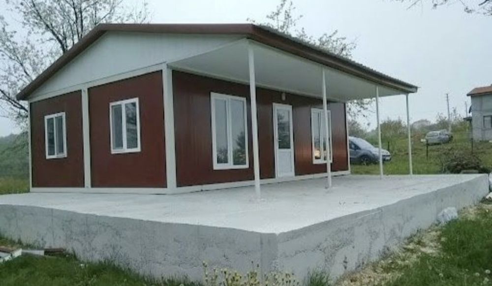 Casute de locuit învelite cu panou senwis