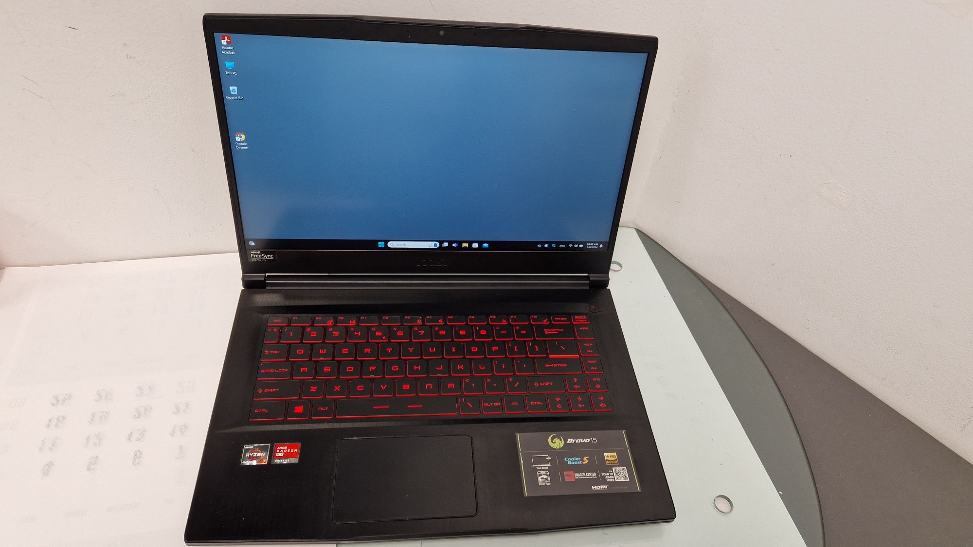 Laptop gaming MSI Bravo 15 ca nou AMD Ryzen7