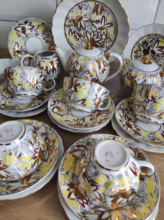 Чайный сервиз ЛФЗ "Золотые ромашки"