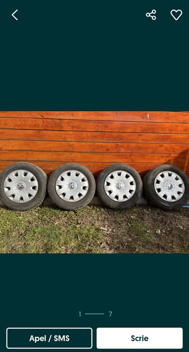 Roti Golf 4,5×100 cu cauciucuri vara Continental