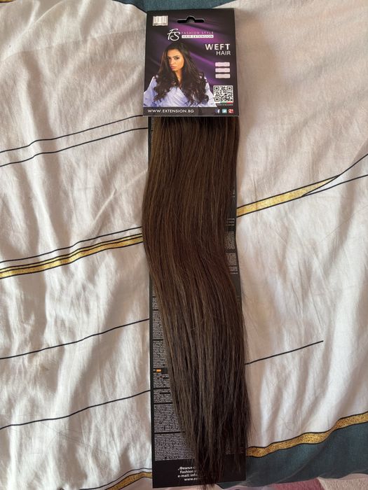 Опашка от естествена Индийска коса 50см клас GOLD