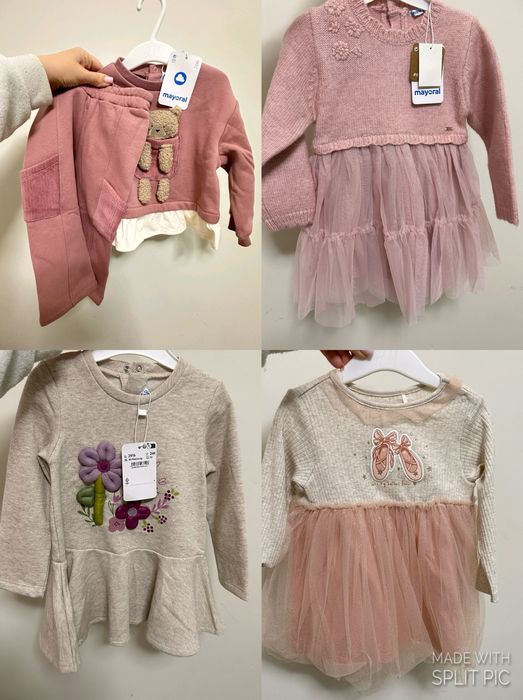 Чисто нови рокли Mayoral с етикети 18-24 м