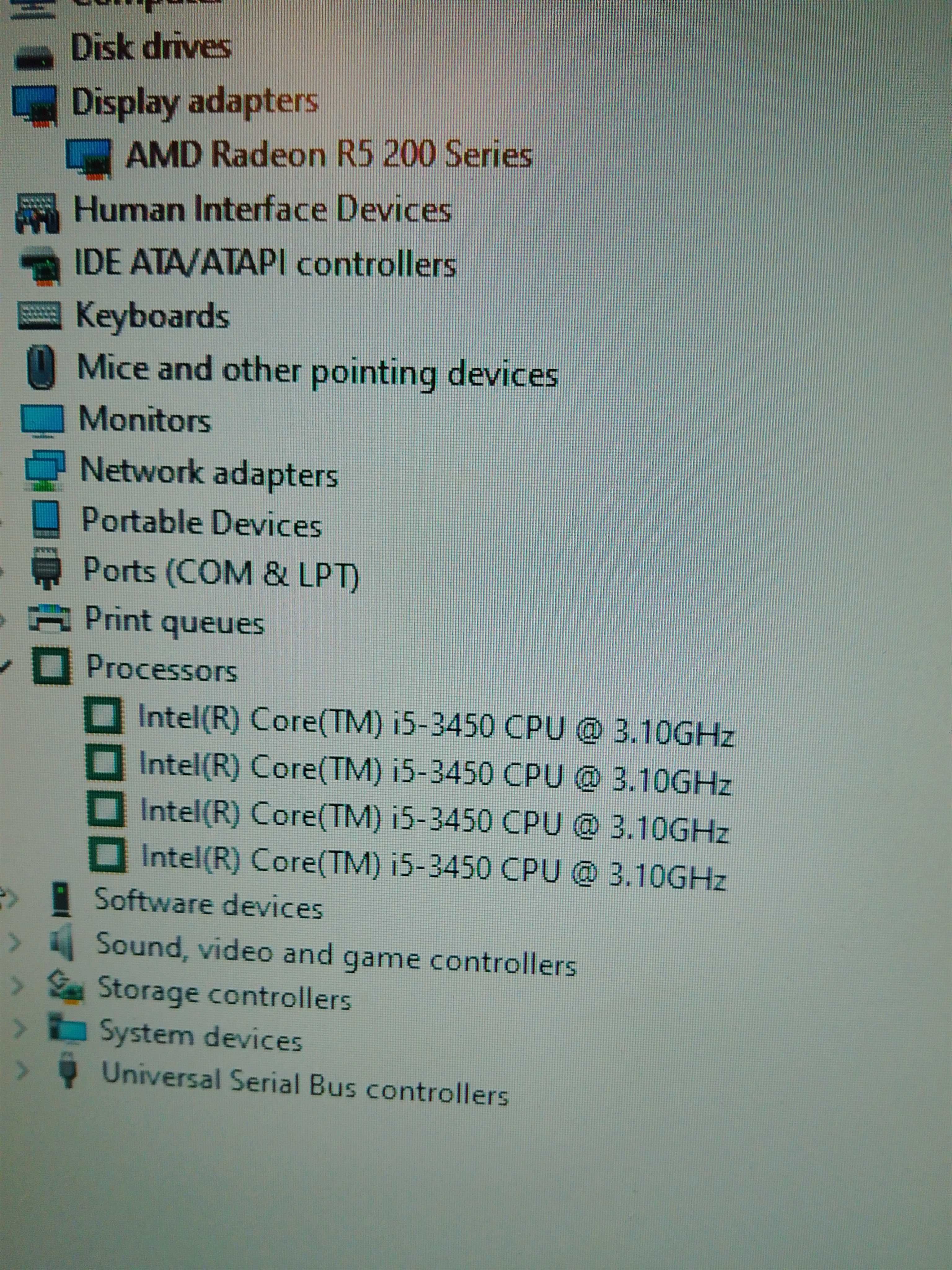 Компютър  i5-3450/4GB RAM/250GB HDD/ Radeon R5 230 1GB