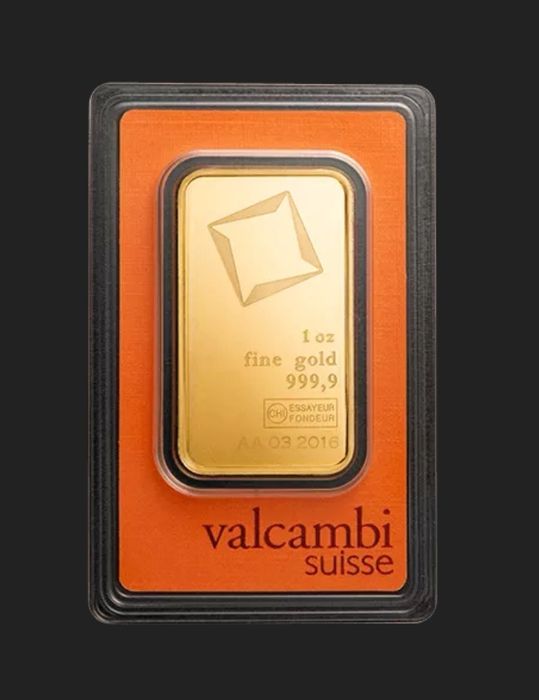 Златно кюлче Valcambi 1 oz. (31,1 гр.) - в наличност