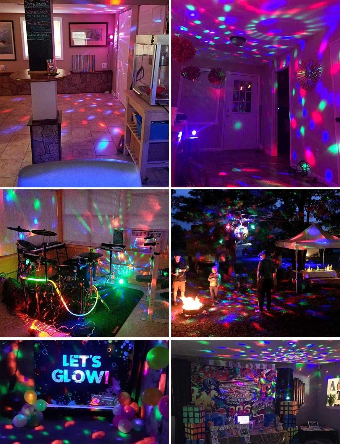 LED Парти дискотечна лампа. Лед диско декор. Светлинни party ефекти
