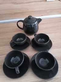 Сервиз за чай чайник комплект с чаши и чинийки 4 броя Ikea перфектен п