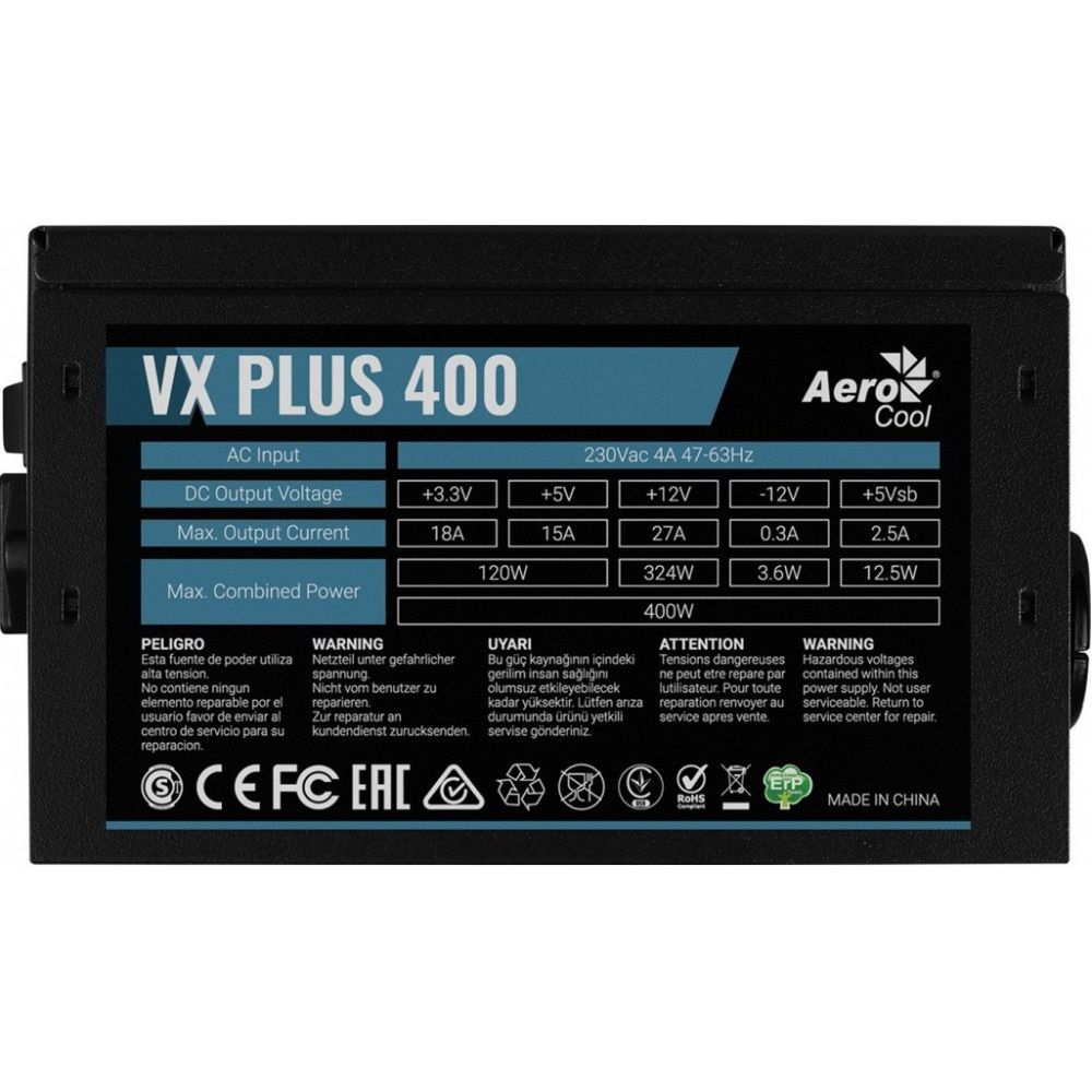 Aerocool VX PLUS от 400 до 800W Блок Питания