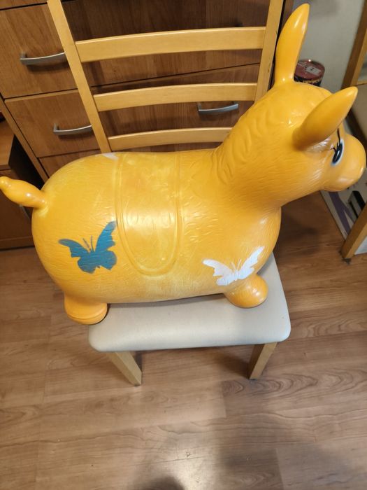 Căluț balansoar și căluț de cauciuc