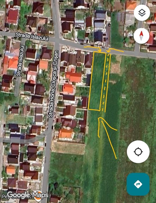 Proprietar ,teren intravilan 1000mp ,Str. Islazului ,Valu Lui Traian