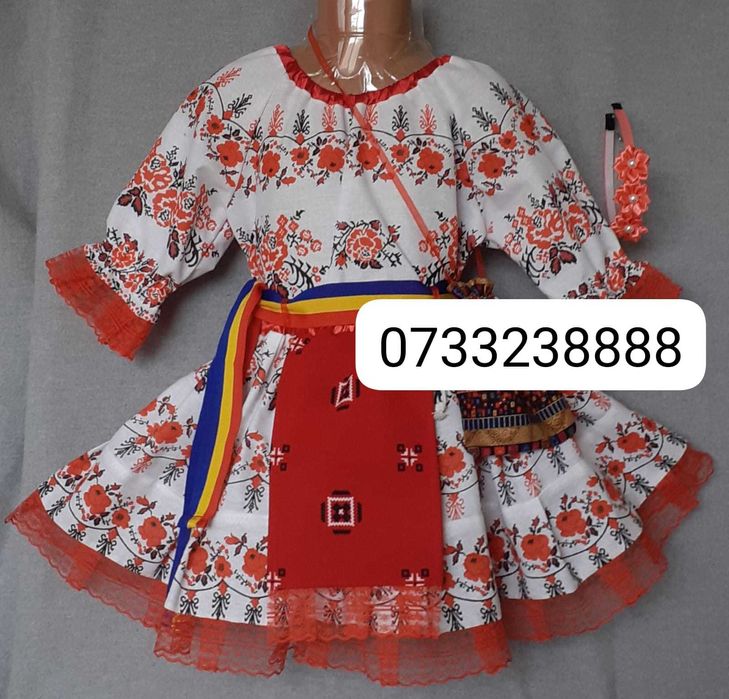 Costum popular pentru copii 3-4 ani