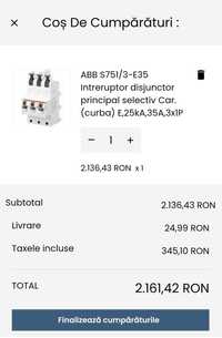 ABB S751/3-E35 Intreruptor disjunctor principal selectiv Car.(curba) E