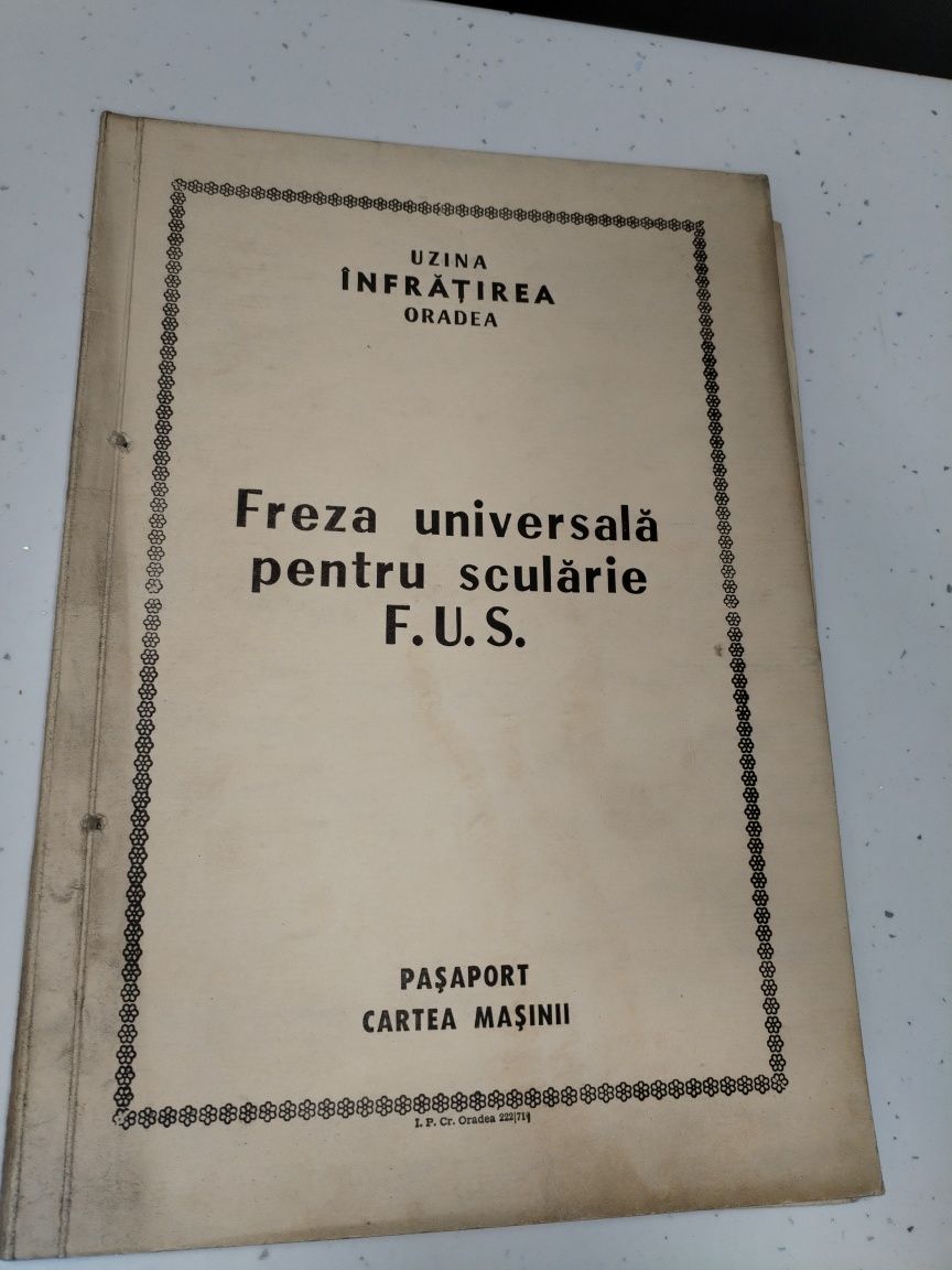 Cărți tehnice freză, mașină filetat,găurit,alezat