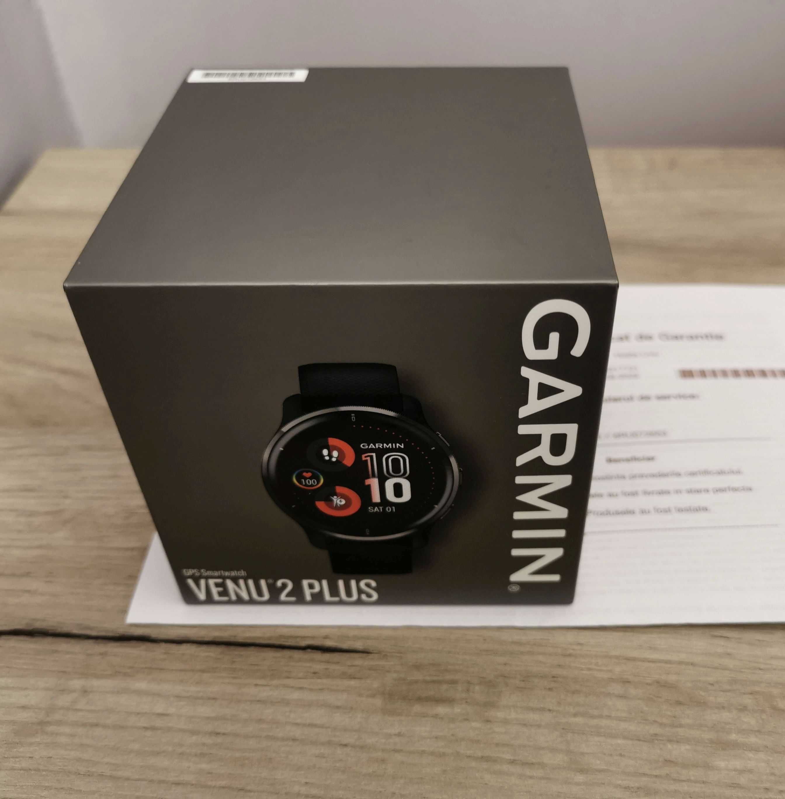 Smartwatch Garmin Venu 2 Plus 43mm Black nou, original, garantie