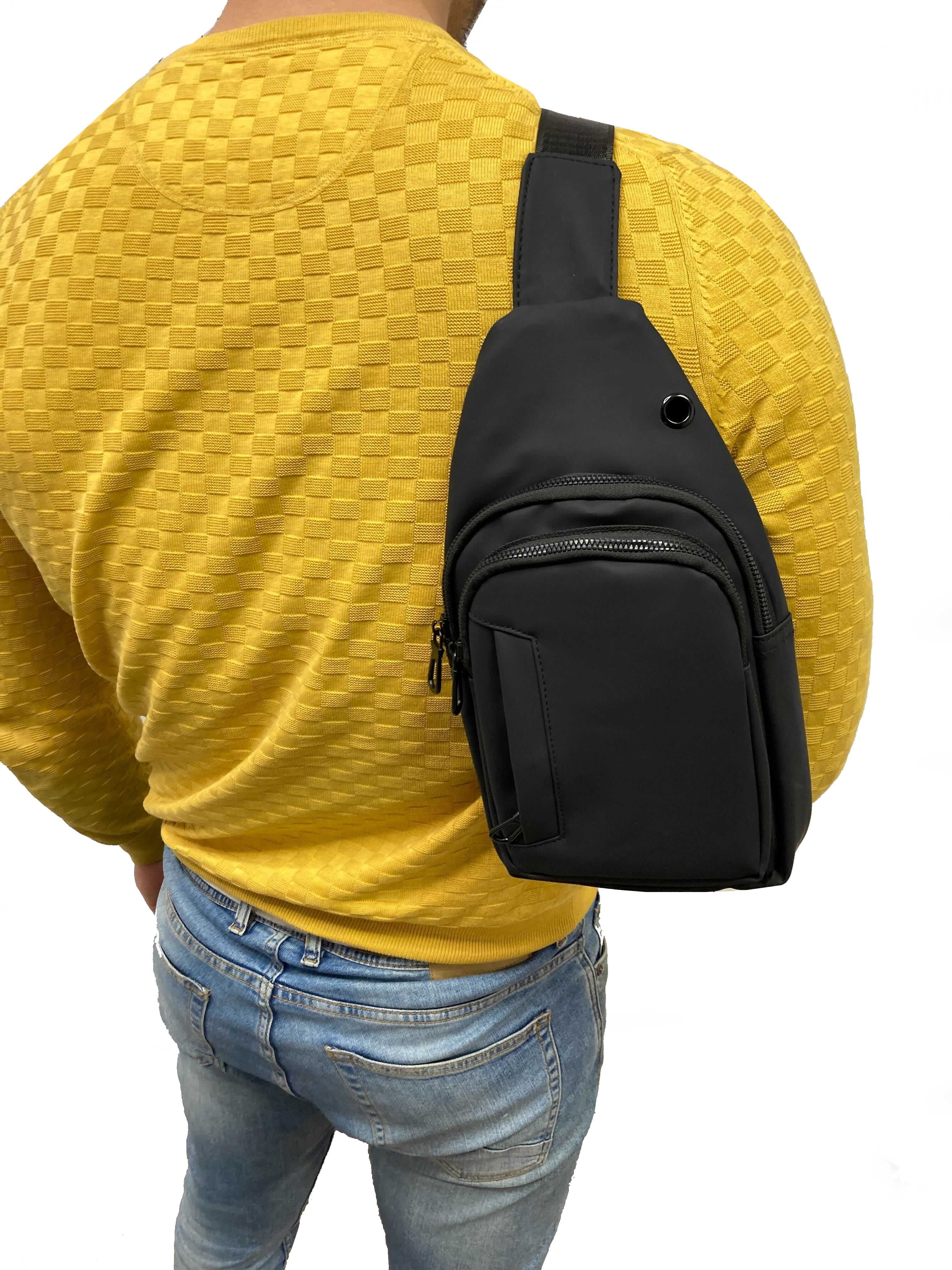 Водоустойчива мъжка чанта за през рамо