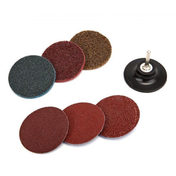 Комплект дискове за шлайфане и почистване 75 мм 7 части нвм