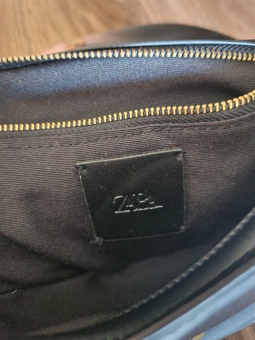 Оригинална ZARA Чанта Canvas и Еко Кожа