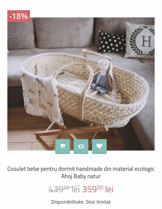 Vand cosulet bebelus aproape nou