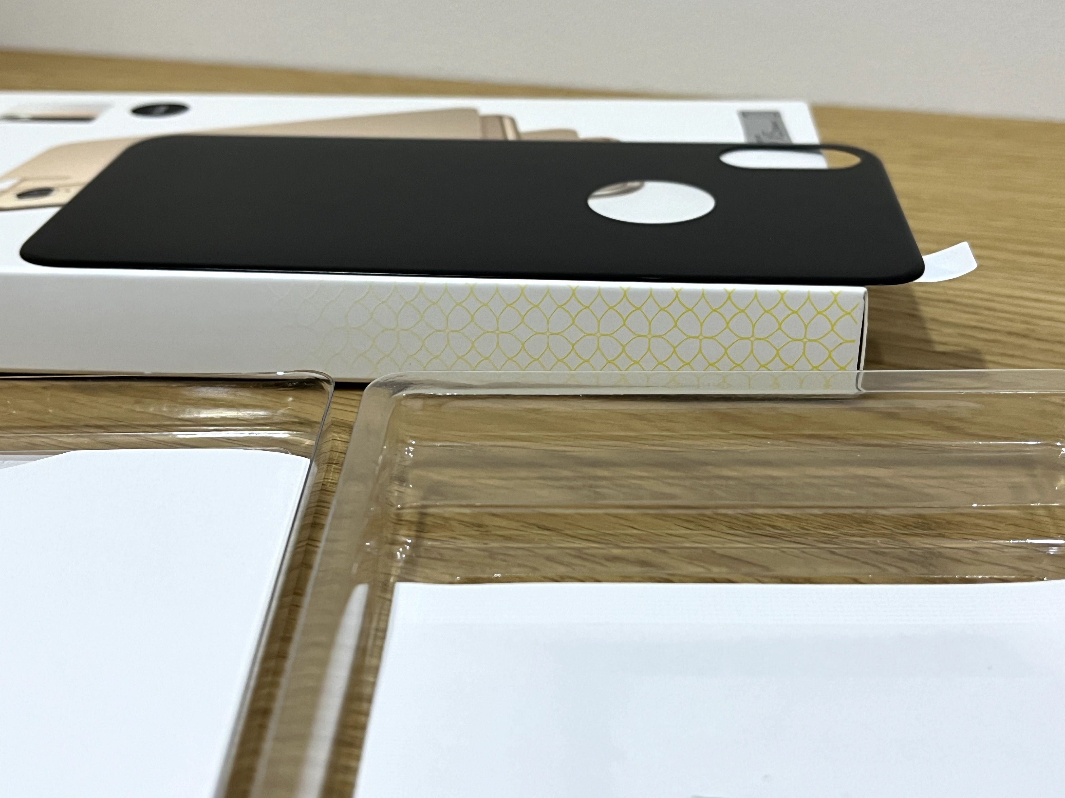Стъклен протектор за гръб за iPhone XS - Baseus Curved Tempered Glass
