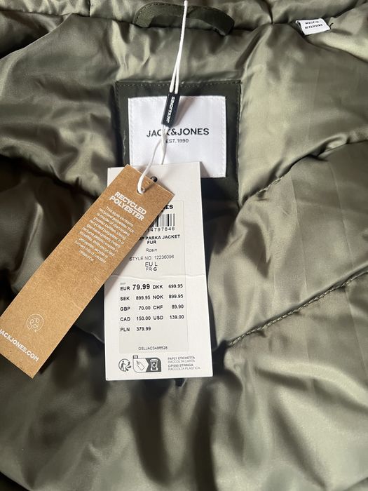 НОВА Зимна мъжка парка Jack & Jones, размер L