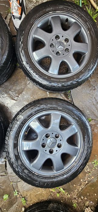 5/112/16 mercedes c220 w204 оригинални джанти с гуми за мерцедес