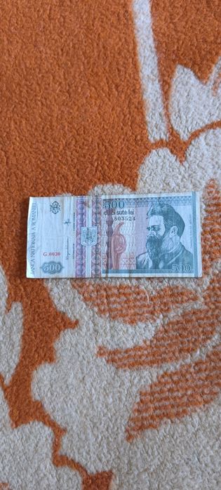 Bacnotă 500 lei  4 bucăti ediție 1992