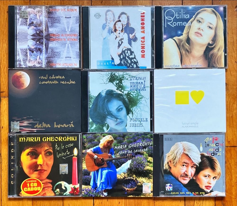 CD jazz, folk&pop RO: Aievea, J. Raducanu, Anghel, R. Carstea, Manole