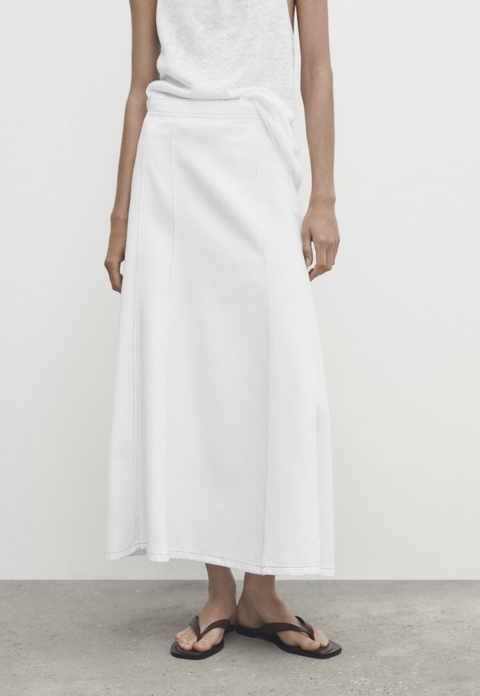 Fusta din denim Massimo Dutti