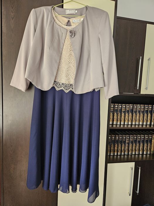 Rochie de ocazie cu sacou