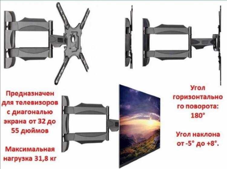 Качественные кронштейны и аккуратное установка Телевизоров