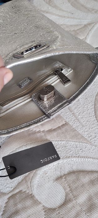 Чанта ZARA от естествена кожа