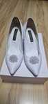 Pantofi de mireasa, albi, Ancolette, 38