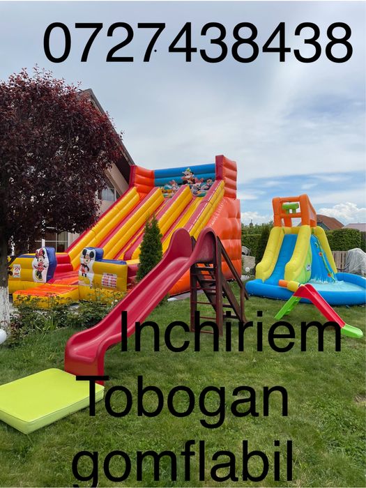 Topogan gomflabil si  baloane