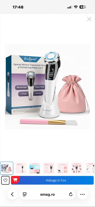 Aparat pentru tratament facial si intinerirea pielii 5 in 1 EvoSmart
