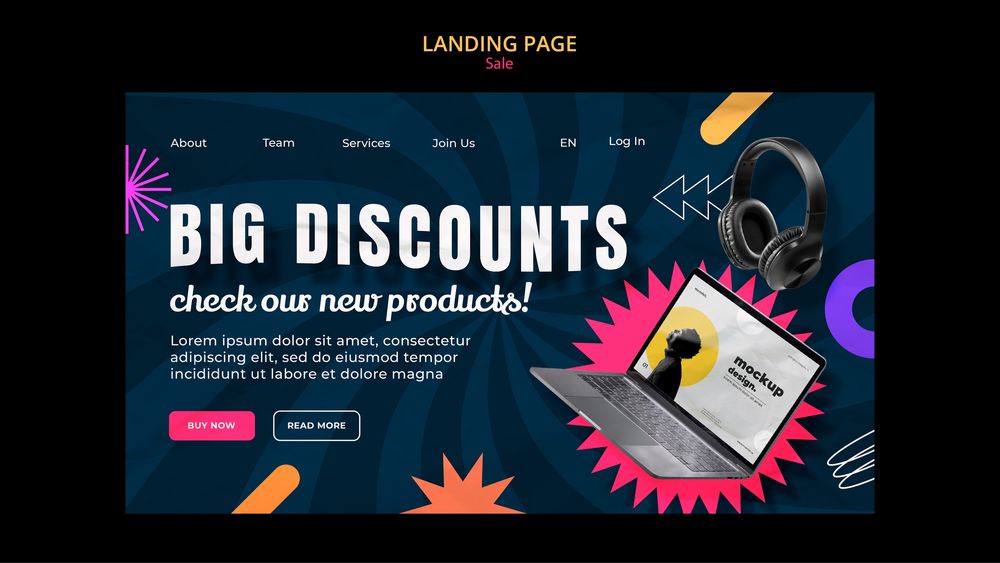 Site de prezentare/Landing Page PROMO la comandă – rapid + domeniu