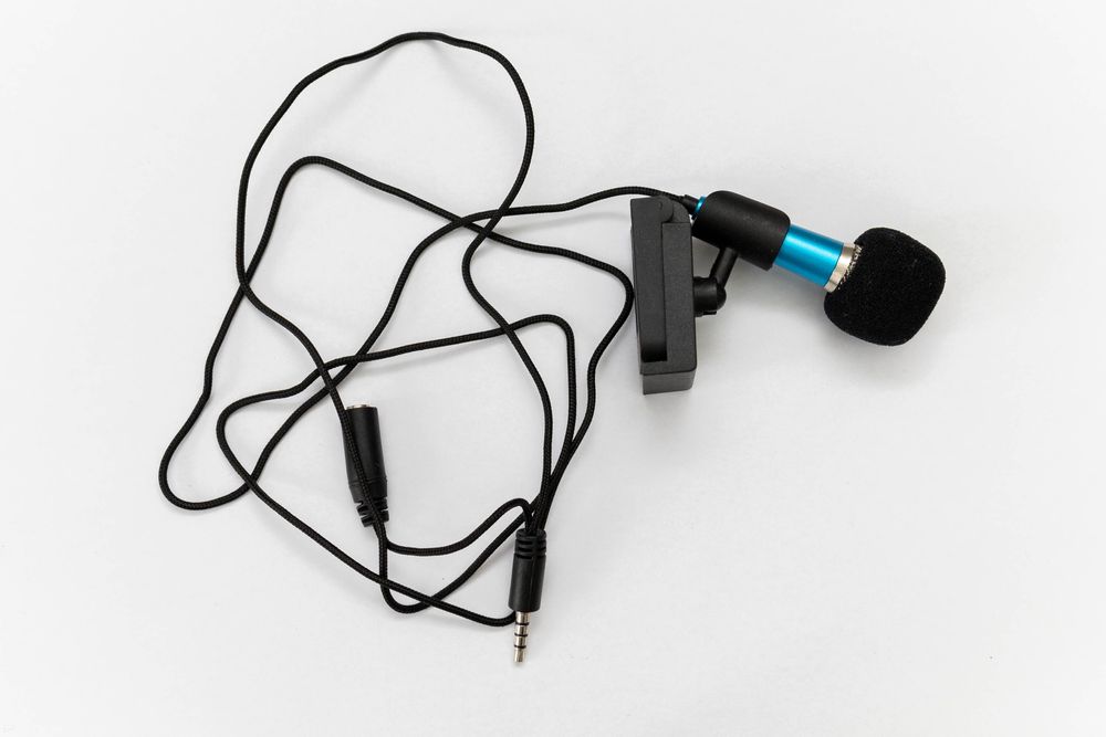 Mini Microfon Albastru