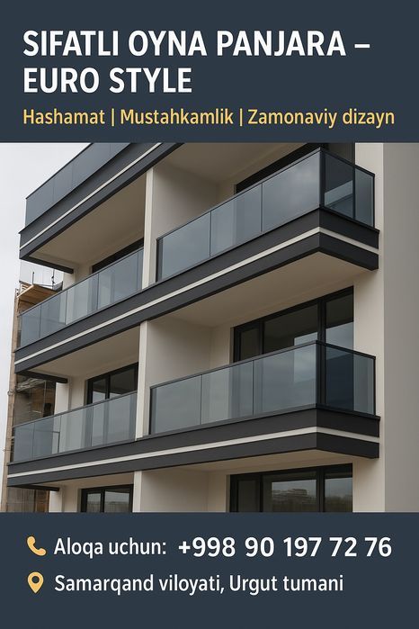 Zamonaviy EURO Dizayndagi Panjaralar

?