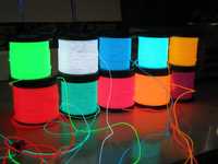 Fir luminos neon flexibil EL Wire, diverse culori si modele
