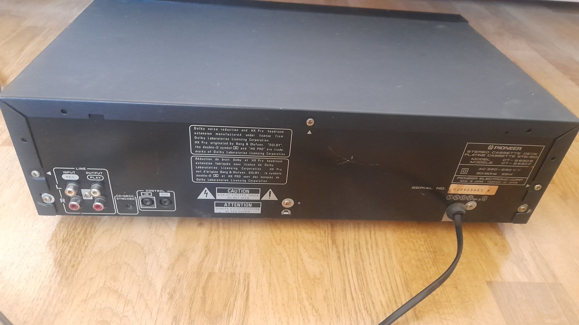 Deck Pioneer model ct-s630s