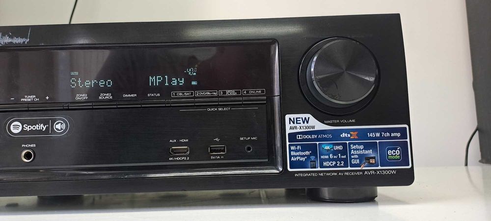 Muzica Denon AVR X 1300 W 7x 145W dolby atmos 4K wifi filme muzica