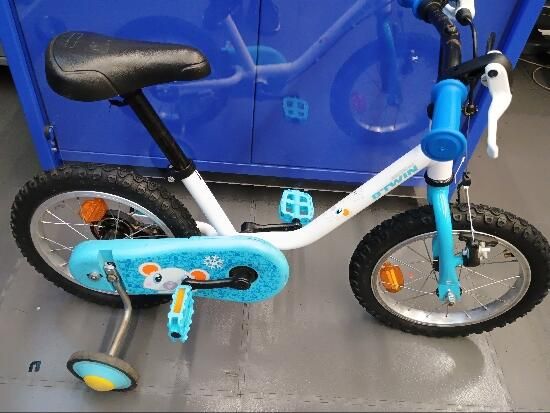 Bicicletă 14" 100 Arctic - produs resigilat - (SecondHand) Decathlon