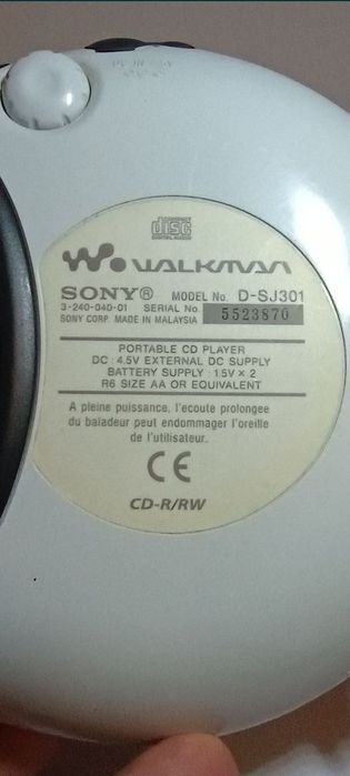 Walkman Sony cd player