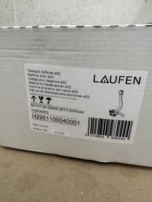 Cada Laufen Pro 170x70x40 cm din otel alba + set scurgere si preaplin