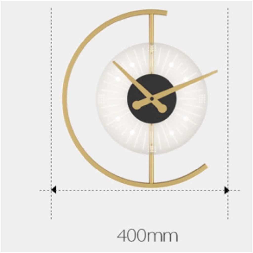 Стенен LED часовник, златист, Ф40 см