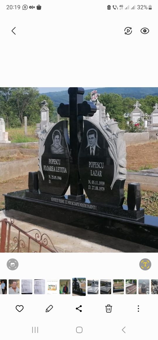 Monumente funerare din granit, cruci granit