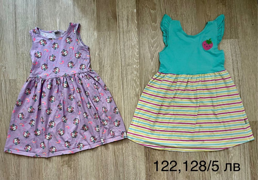Нови и Употребявани Комплект H&M, блузи, клинове, рокли 116,122