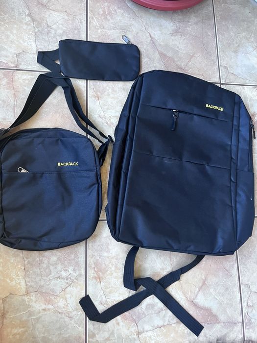 Комплект раница, чанта и несесер