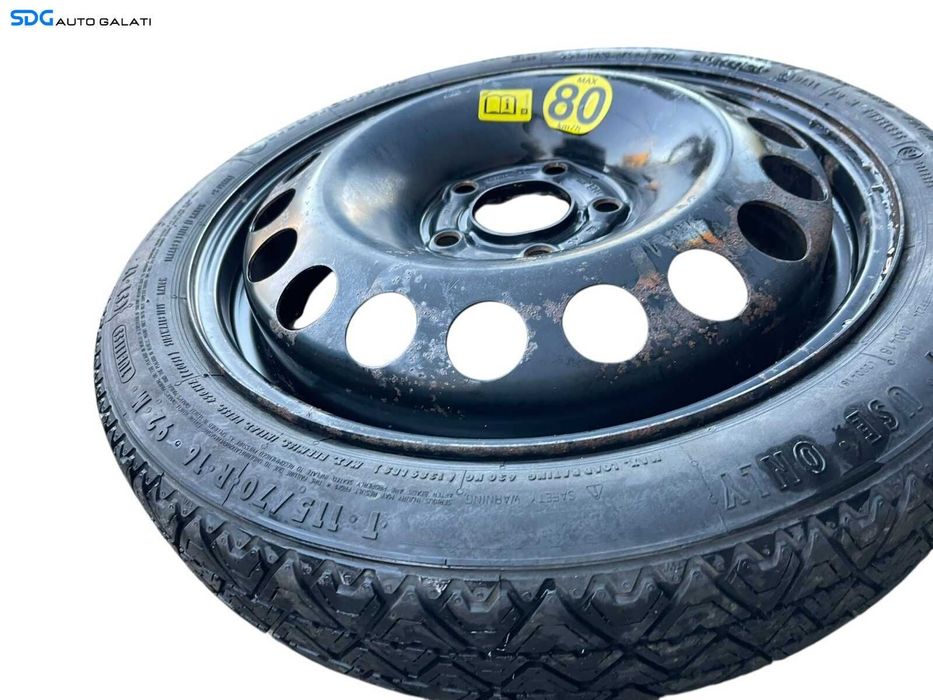 Roata Janta Tabla Rezerva Slim 5x110 T115 70 16 R16 Opel Meriva A 2003 - 2010 Cod 2160132 13205892 [B4196]