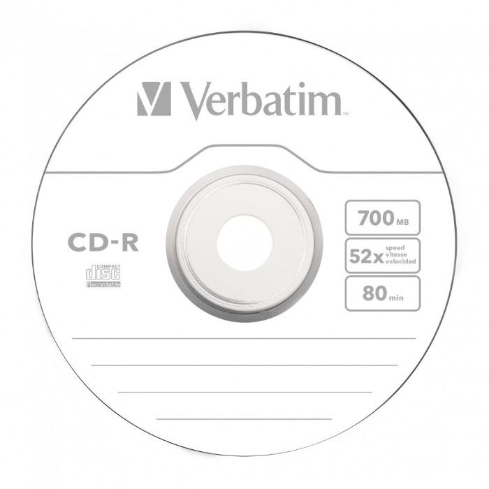 20 CD Verbatim blank cu plicuri