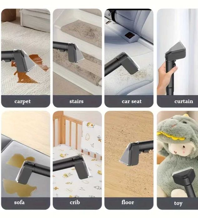 Портативный пылесос для ковров обивки и автомобилей!