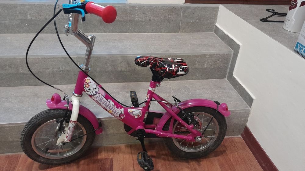 Детско колело розово